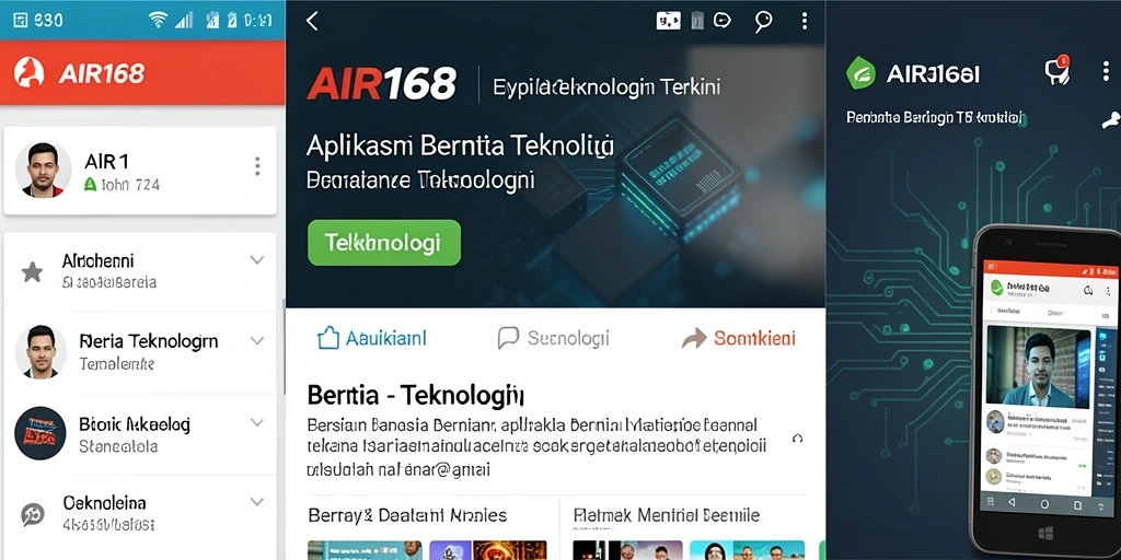 Tampilan antarmuka AIR168 yang modern dan informatif.