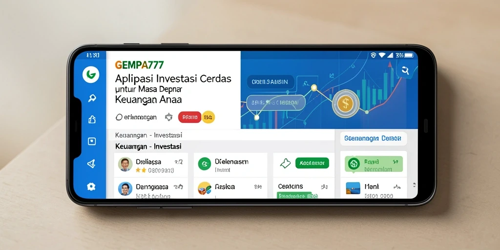 Tampilan antarmuka GEMPA777 yang modern dan fungsional untuk investasi.