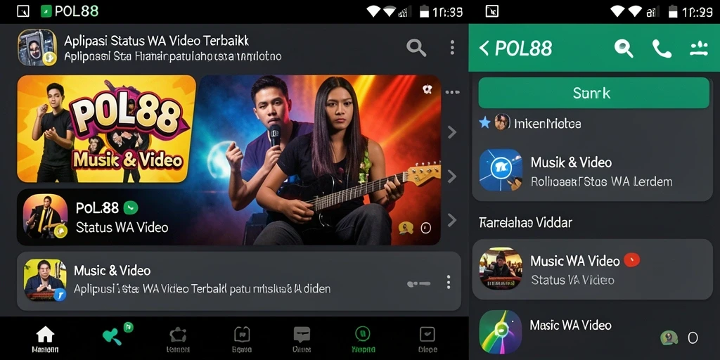 Tampilan antarmuka POL88 dengan koleksi Status WA Video yang menarik.