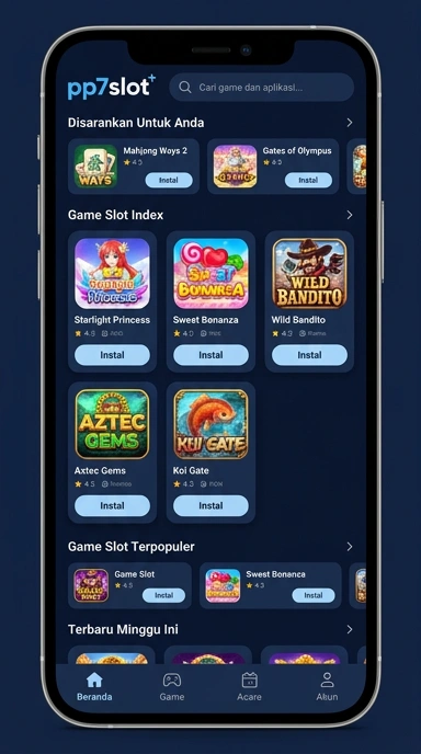 pp7slot – Halaman Indeks Aplikasi Populer dan Kanal Uji